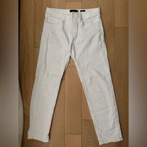 Massimo Dutti Men's White Slim Jeans